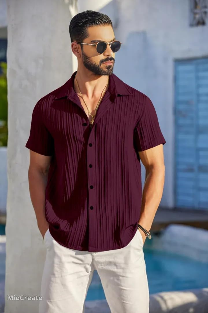 Casual Shirt for Men||Popcorn Shirt for Men||Spread Collar|| Men Stylish Shirt