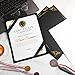 Geosar 200 Pack Certificate Holders Diploma Holders Office Certificate Covers Bulk Document Letter Size Diploma Covers for 8.5 x 11 Inch Paper(Black with Gold Foil Border)