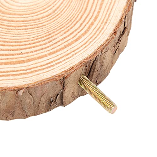 Image of Round Wooden Spring Bird Board, Parrot Perches Stand Toy Bird Parrot Perch for Small Parakeets Cockatiels Hamster Cage Accessories (6cm)