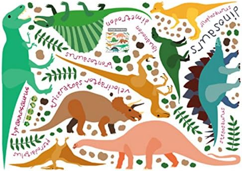 Amazon ウォールステッカー 恐竜 子供部屋 動物 かわいい 壁紙シール キャラクター 木 花 北欧 インテリアシール 英字 身長計 子供 トイレ キッチン 洋室 スイッチ ザウルス アルファベット ダイナソー 英語 教室 キッズルーム 幼稚園 保育園 待合室 学校 塾 寝室