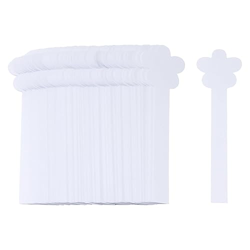 Miniatura 6 de Honbay 100 tiras de prueba de perfume desechables en forma de flor, aceites esenciales, tiras de prueba de papel, tiras de prueba de olor, tiras de