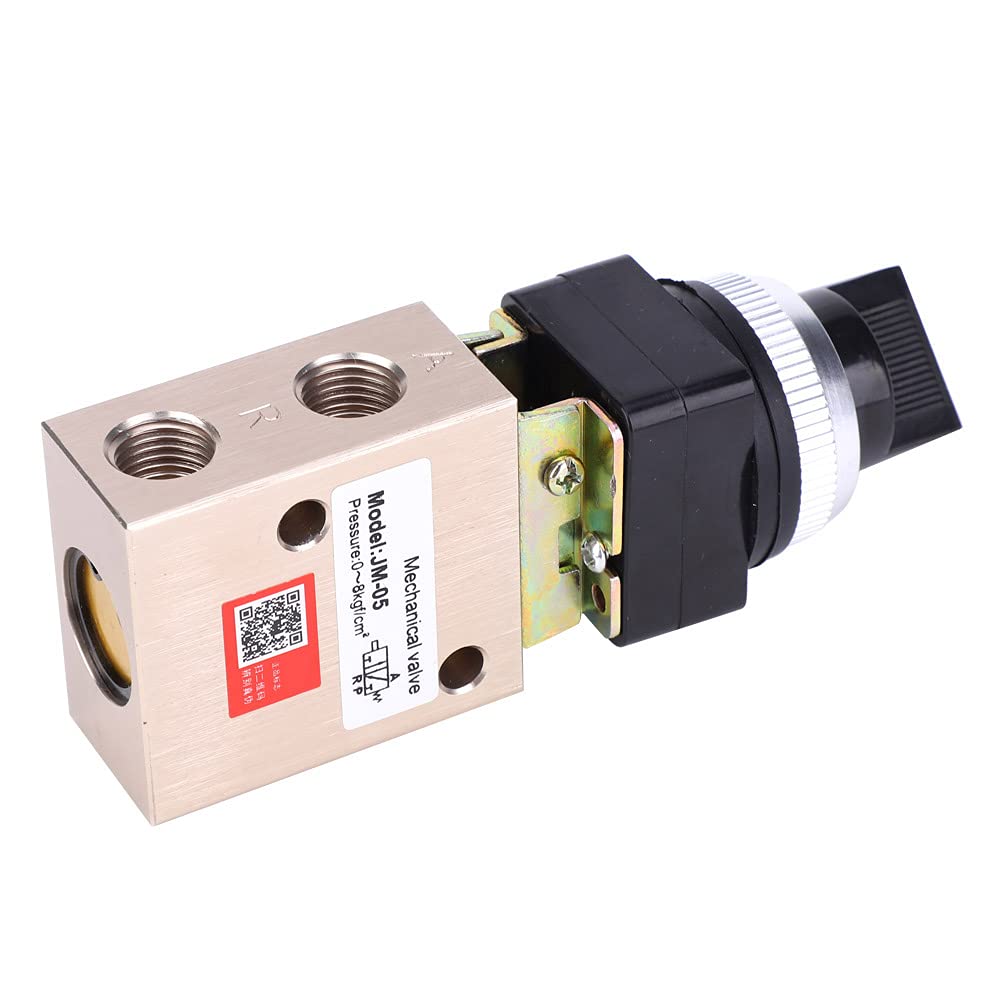 Valve mécanique pneumatique Premium, tête de Rotation à 2 positions et 3 voies JM-05 pour le contrôle de l'air en alliage d'aluminium