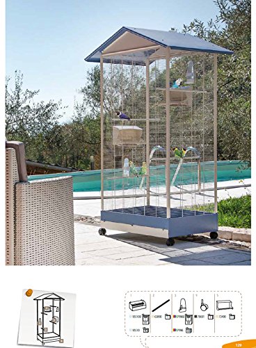 Amazon | 【ALLFORWAN'sLIFE】 イタリア製 オウム用ケージセット