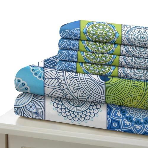 Parure de lit baroque double 200x200 microfibre avec housse de couette - 7