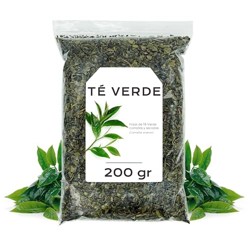 Te Verde Gunpowder 200g - Te Verde para Adelgazar - Te a Granel - Infusión de Hierbas - Propiedades Naturales (200 gr, Té Verde Gunpowder)