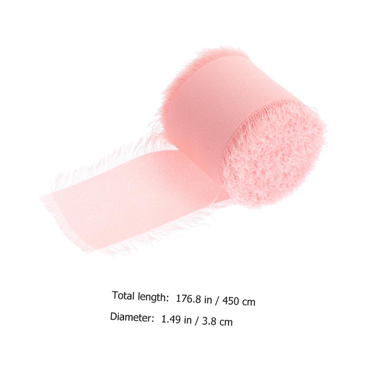 Tofficu 6rollen Dekorative Fransenbänder Vielseitige Strapazierfähige Und Hochzeitsbänder Aus Chiffon Für -dekorationen Blumensträuße Und Verpackungen