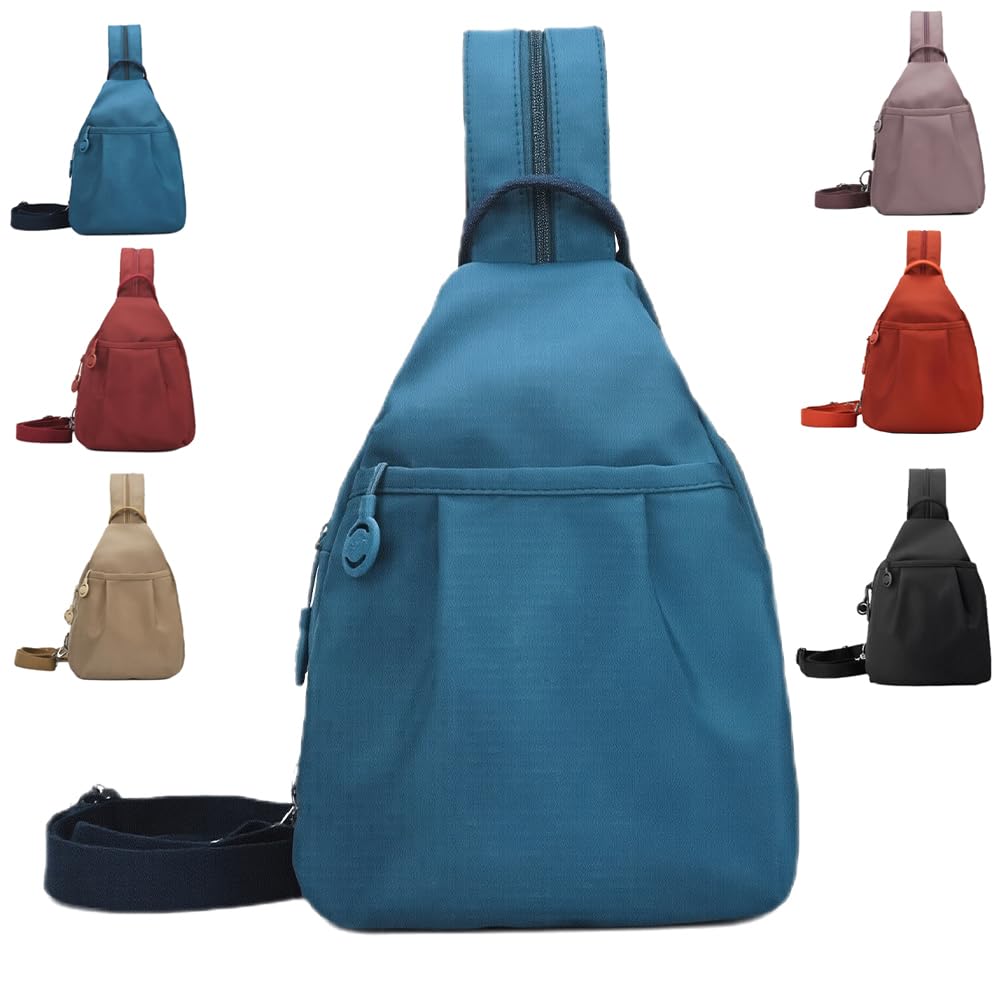 3 in 1 Travel Tote Bag Waterproof 2-Way Commuter Bag Large Capacity Multi-Pocket Convertible Backpack Crossbody Bag Blue