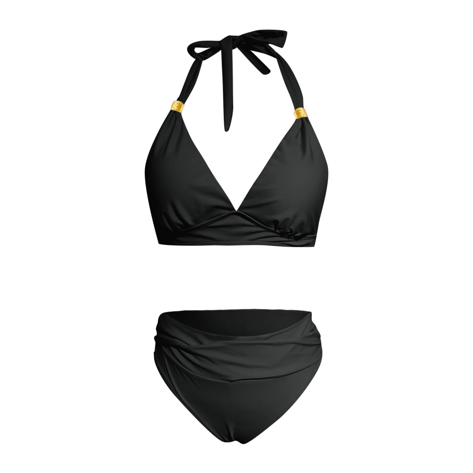 Damski Dwuczęściowy Strój Kąpielowy Komplet Bikini Push-up, Bu2, M