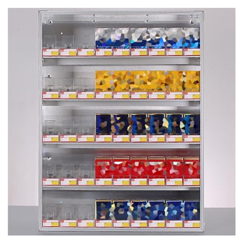 Distributeur automatique de cigarettes mural en acrylique transparent pour supérette
