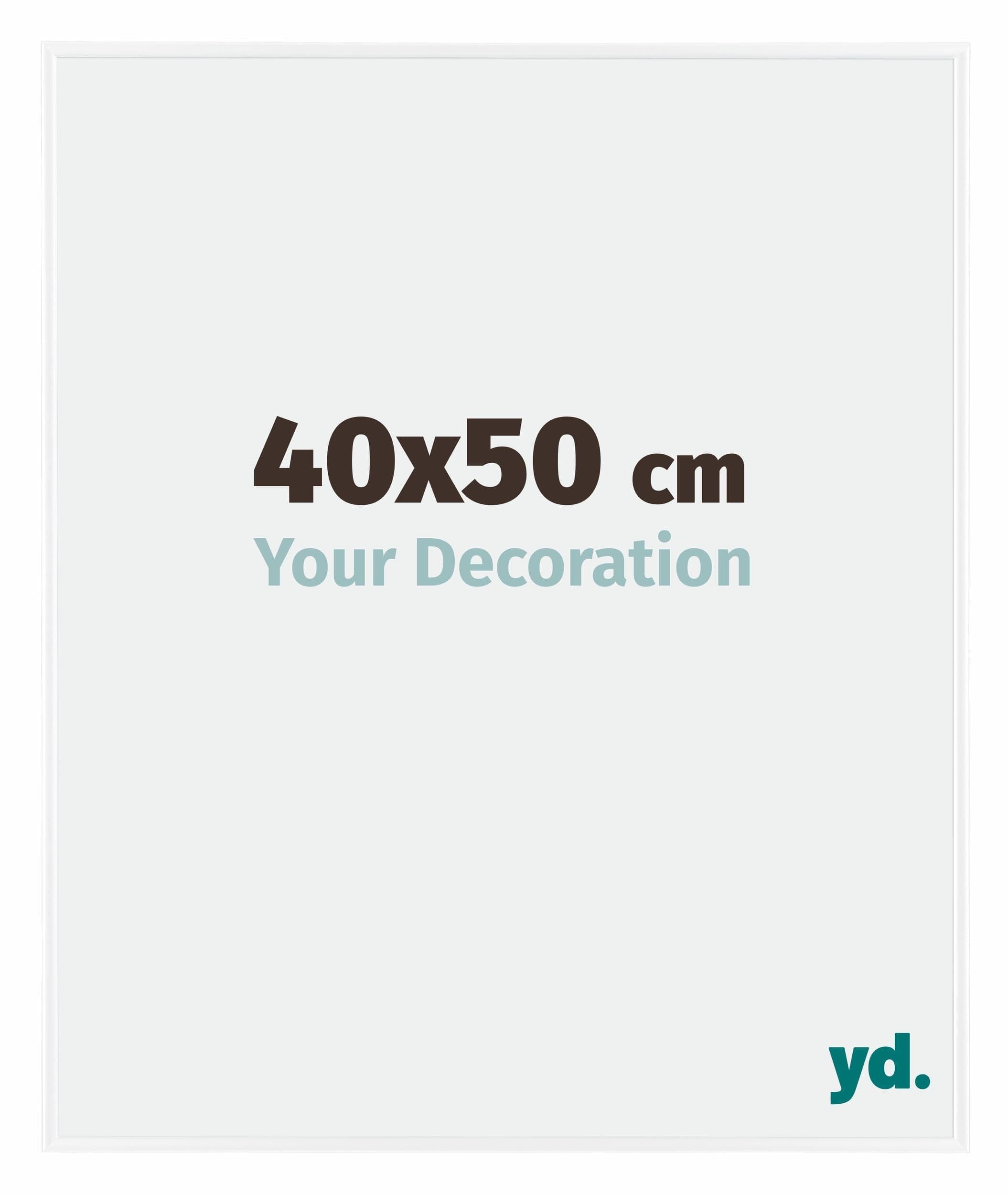 Your Decoration - Picture Frame 40x50 cm - White High Gloss - Decorative Wall Frame in Plastic with Antireflection - Frame 40x50 - Evry โ image 1