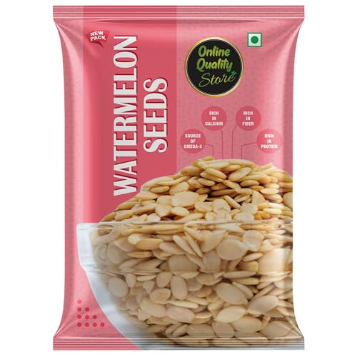 Image of Online Quality Store Premium Raw Unroasted Watermelon Seeds 100g Pack for Daily Diet Baking Snacking Smoothies Healthy Breakfast Topping Natural Nutritious Seeds