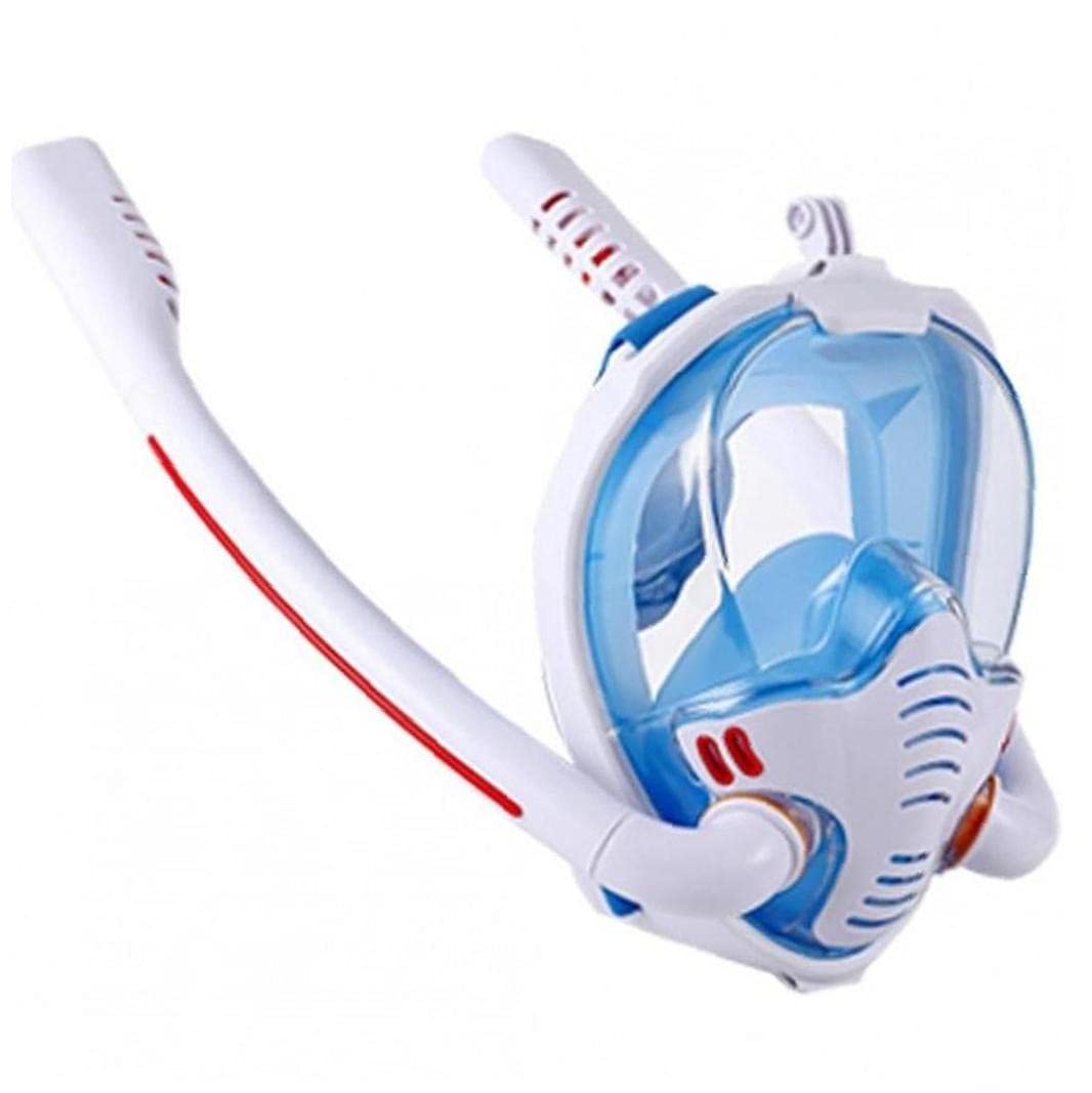 Hombres Adultos Mujeres Mascarilla Doble Respiración Tubo De Silicona Mascarillas De Snorkel De Buceo De Buceo De Buceo