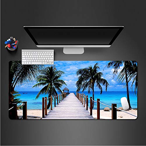 Preisvergleich Produktbild Sxkdyax Mauspad Malediven Mauspad Küstenlandschaft Mauspad entspannendes Spiel Spieler Spiele Matsa geeignet für Büro Computer Tastatur Schreibtisch mats-70CMX30CM