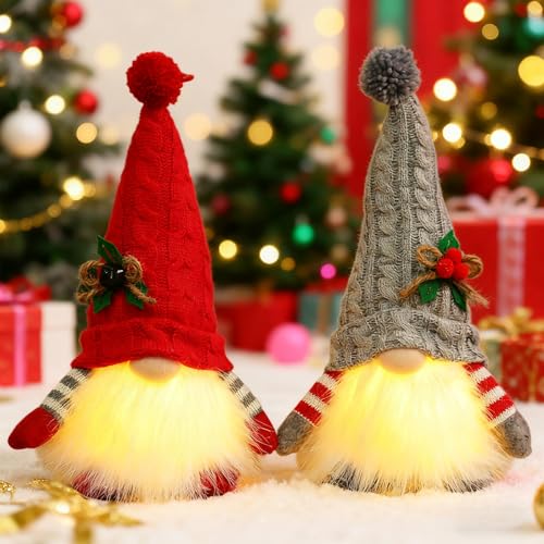 Weihnachtswichtel Figuren LED,Weihnachtsdeko Mit Beleuchtet...