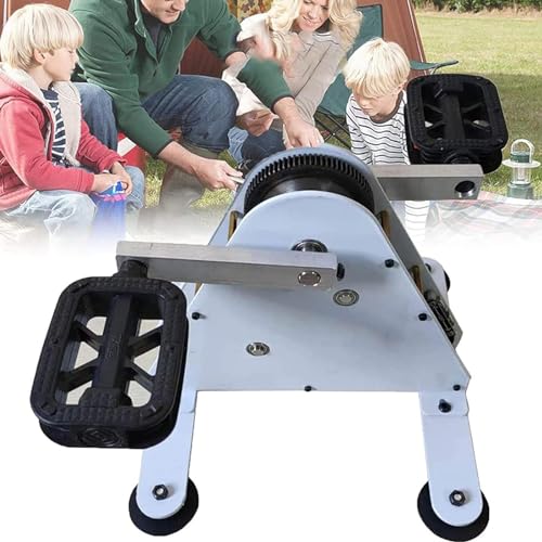 XNYXLPP Generador de Pedales Generación de energía impulsada por el pie,Generadores de manivela,Generador de energía de Pedal de Emergencia,Bicicleta giratoria con Interfaz USB (50W)