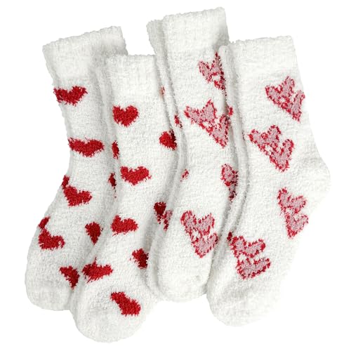 Image of Ginmewrae Fuzzy Socks for Women, Mothers Day Gifts Cozy Warm Fluffy Socks Thick Slipper Socks Birthday Valentine's Day Gifts
