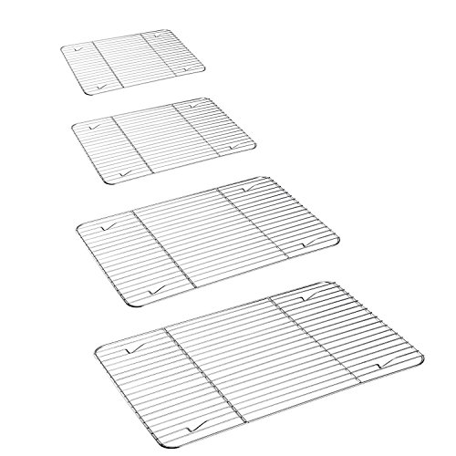 P&P CHEF Cooling Rack 4 Pack, Stainless Steel Baking Racks for Cooking Baking