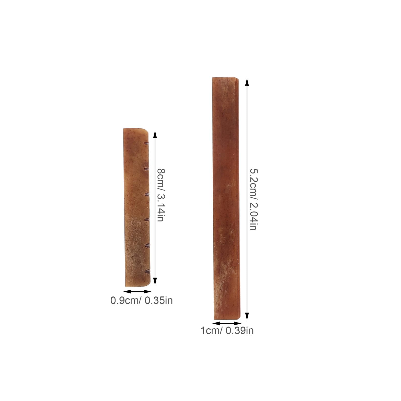 Set Ponte e Capotasto in Osso per Chitarra Acustica, Sella e Capotasto in Osso Naturale, Accessori per Parti di Chitarra Risonanza Migliorata e Facile Installazione, Adatti