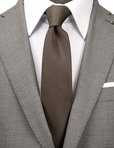 Image of Skinny Solid Ties for Men, 2.5 inch Slim Plain Neckties 4-Pack