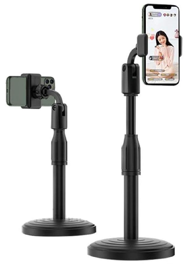 LOOPAn Desktop Phone Holder Stand for Phone Compatible with All Smartphone Desktop Mobile Phone Holder for Desk, Bed, Table, Office, Video Recording, Home & Online Classes