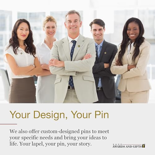 Image of SHOP AWARDS AND GIFTS Enamel Lapel Pins for Students Appreciation Reward Teacher Supplies Employees, Pack of 12, 3 /4 Inch