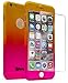 iPhone 6 Plus / 6s Plus 5.5" Case With Tempered Glass Screen Protector Bastex Full Body Slim Fit Fade Gold to Pink Ultra Thin Hard Snap-On Case for Apple iPhone 6 Plus 5.5", iPhone 6s Plus 5.5"