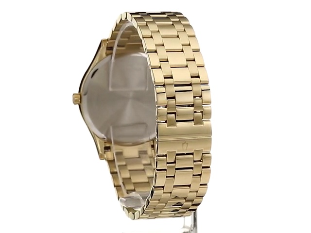 Amazon.com: Bulova Men's Classic Gold Tone Stainless Steel 3-Hand