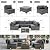 VineBreeze 7-Piece Patio Furniture Set, Outdoor Wicker Conversation Sofa Set with Coffee Table & Extra Thick 8.5" Cushions, All-Weather Sectional for Backyard, Porch, Poolside (Gray, 7PCS)
