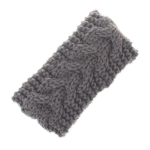 Baby Knitted Headbands Turban Crochet Infant Toddler Hairbands Headwrap JB70 (8-Gray)