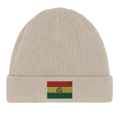 Bonnet en coton drapeau de la Bolivie cadeau culturel original