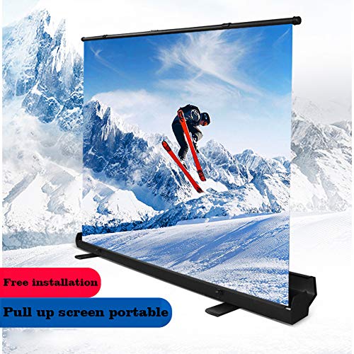 Écran de projecteur rétractable 16:9 large écran de cinéma portable intérieur