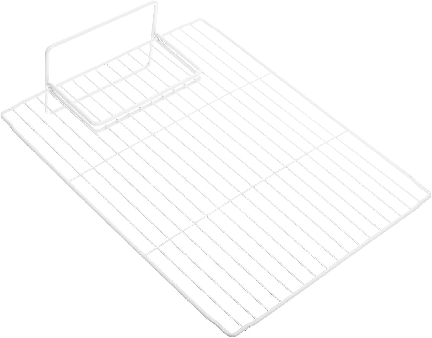 Wire Shelf Divider for Refrigerator and Freezer Storage, Iron Mesh Partition Board in White, Stable Design Enhancing Productivity, for Ice Cream Parlors and Product Display