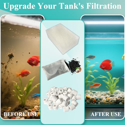 Image of AquaClear 2 Set Three-Stage Filters Media Maintenance Kit Replacement for AquaClear 70 Power Filter, Fish Tank Filter for 40-to-70 Gallon Aquariums