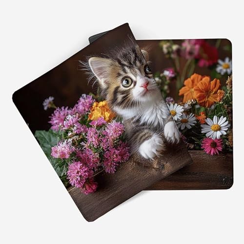 Tapis souris chat sous main bureau grand format pour optimiser son espace