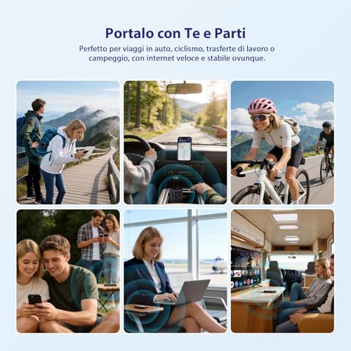 STRONG Saponetta WiFi Portatile con SIM, 4G+ LTE CAT6 300Mbps DL, WiFi AC900Mbps, Hotspot WiFi Tascabile, Connette Fino a 16 Dispositivi, Batteria Ricaricabile, 2500mAh, Porta USB-C (MIFI900) - Immagine 2