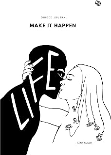 Make it happen: Guided Journal to Become More Positive, Productive, Successful (365 days Undated Weekly Monthly Planner, One Year Student Planner, Planner, Day Guided Workbook) (White Cover)
