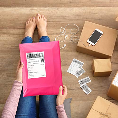 Image of UCGOU Poly Mailers 12x15.5 Inch Hot Pink 100 Pack Medium Shipping Bags #5 Strong Thick Mailing Envelopes Self Sealing Adhesive Waterproof and Tear Proof Boutique Packaging Postal for Clothing