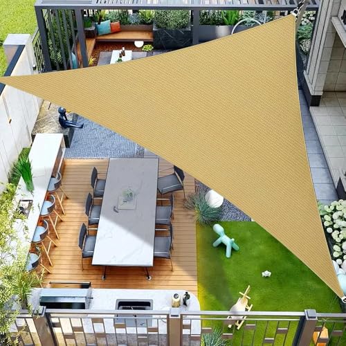Sun Shade Sail,16'x16'x16' Triangle UV Block Sunshade for Backyard Yard Deck Patio Garden Outdoor Activities and Facility by HGMCTPE - Image 6