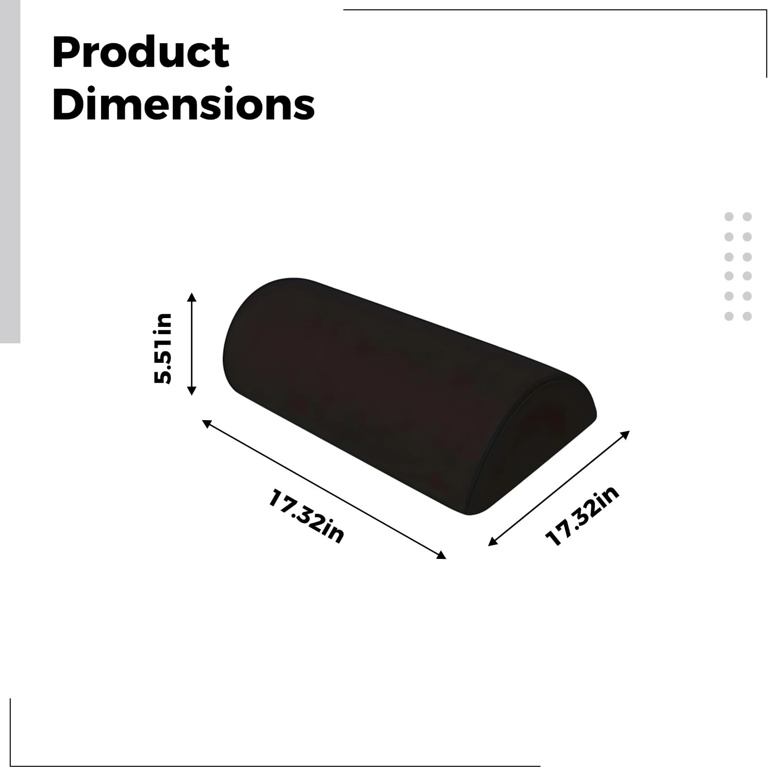 Fußstütze unter dem Schreibtisch, Memory-Foam-Beinablagekissen, ergonomischer Hocker mit waschbarem Bezug, Büro-Schreibtisch-Fußstützenkissen, 44 x 28 x 14 cm