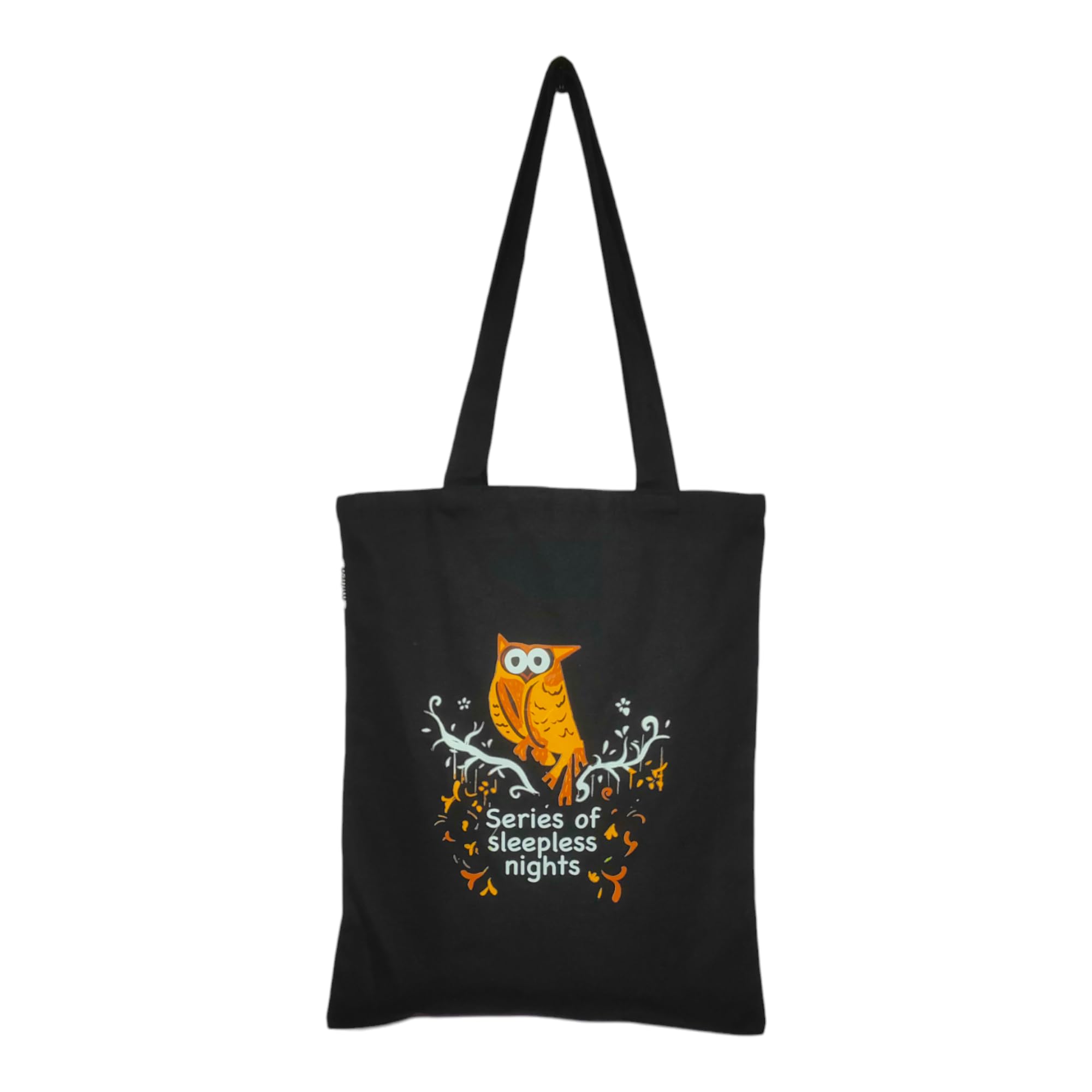 DANIOO "DONT WORRY WE CARRY" Canvas Tote Bag For Women, Multipurpose Handbags For Women With Zipper And Pocket For Travel, Shopping And College Tote Bag (Black Owl), White & Black (B0CNPYB7YP) Amazon Price History, Amazon Price Tracker