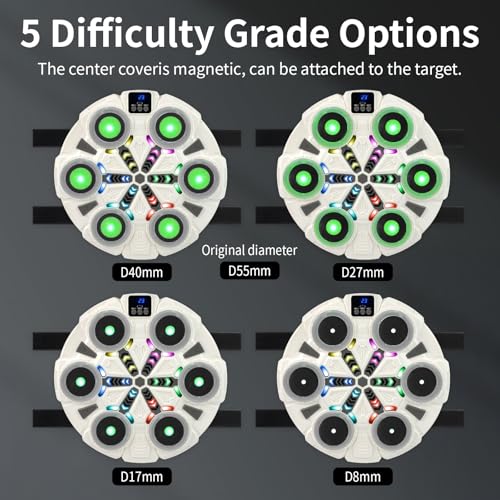 Image of ZBULAR 6-in-1 Laser Dry Fire Training System with Smart Bluetooth Music, LED Display, Multi-Angle Training, Type-C Charging, Compatible with 9mm /22lr /223 Bullets