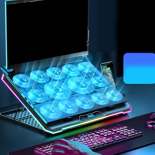 Bewinner Base Refrigerante RGB para Laptop 12-19 pulgadas miniatura 3
