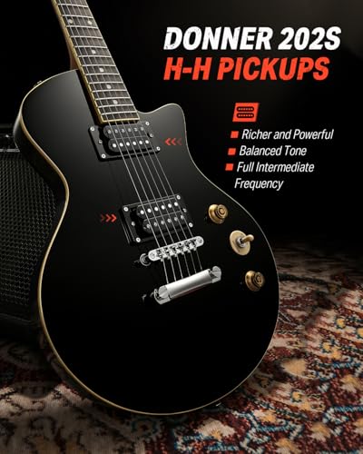 Donner 39" Electric Guitar, DLP-style with Dual Humbucker Pickups - image 2