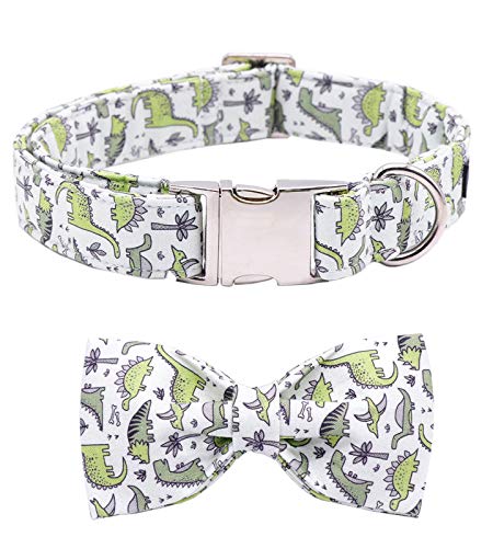 Dinosaur Dog Collar 6 ARING PET Bowtie Dog Collar, Dog Collar with Bow, Adjustable ...
