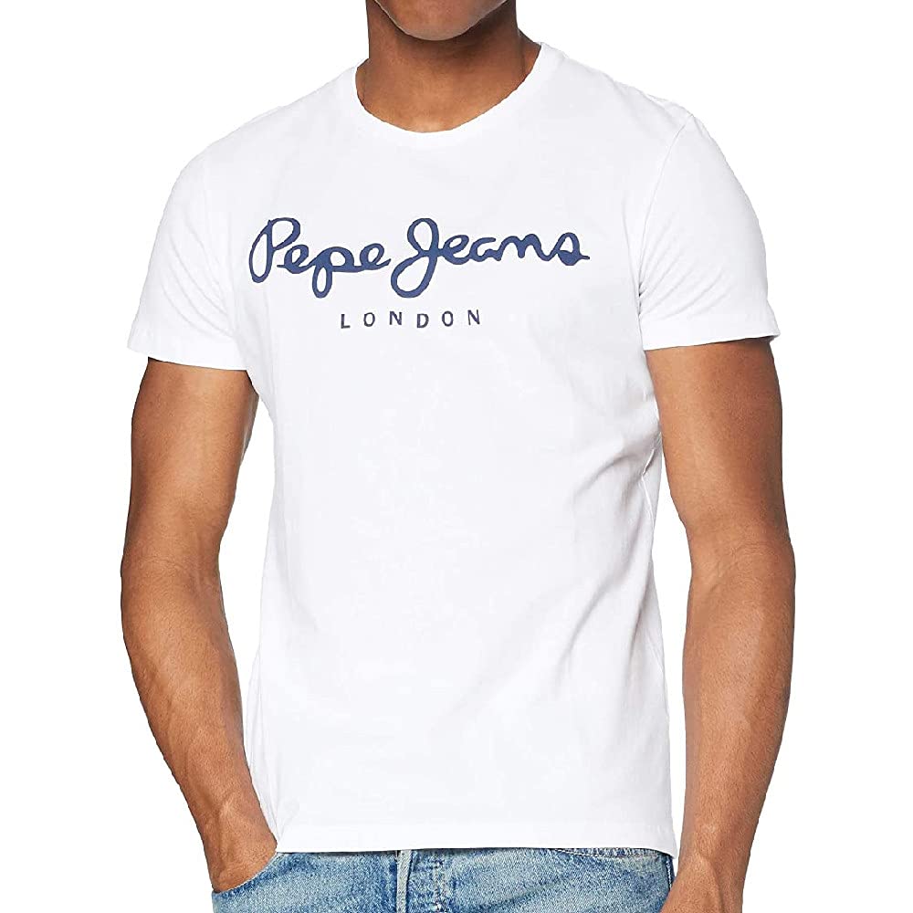 Pepe Jeans White Cotton Men TShirt - S