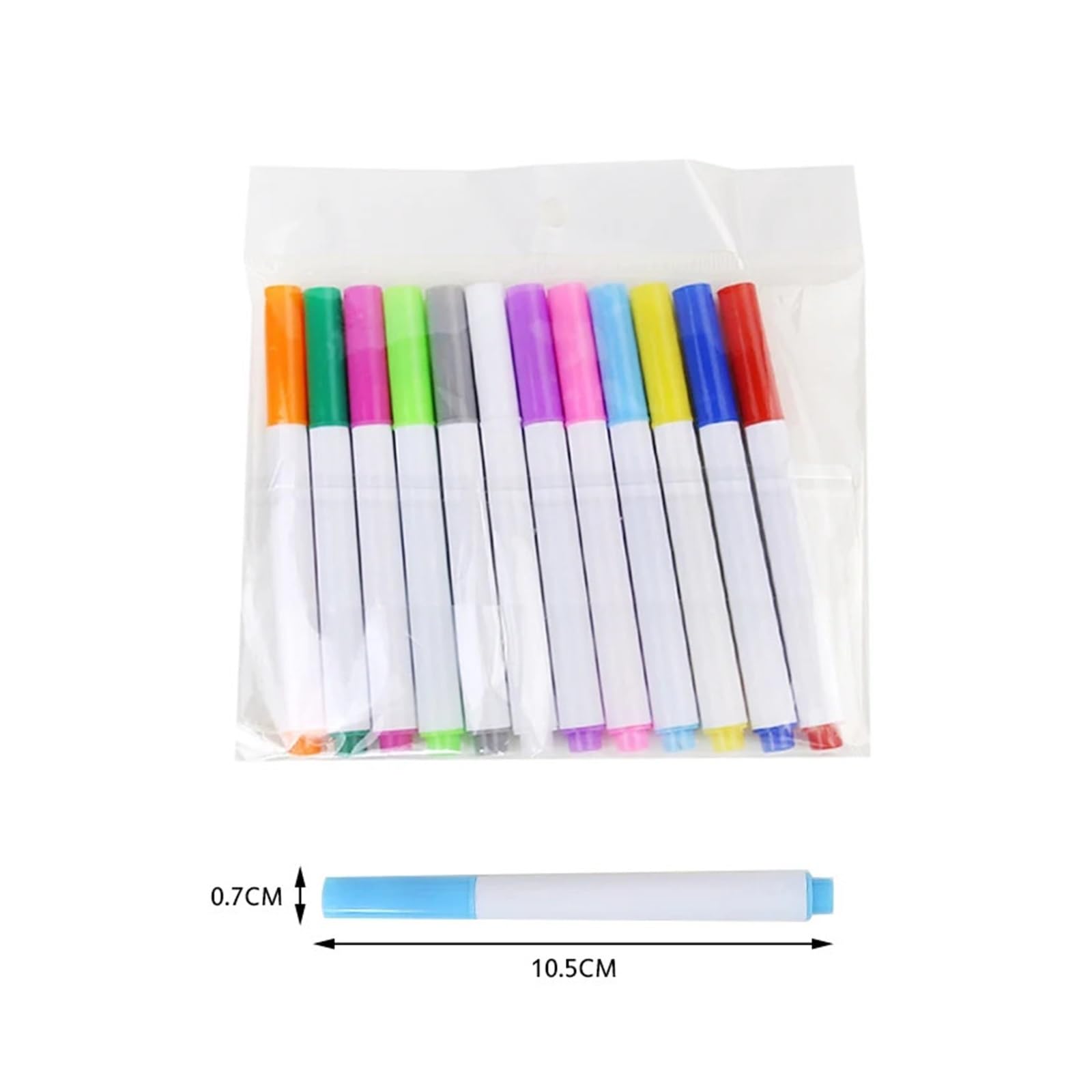 Whiteboard-Stift Löschbarer Flüssigkreide-Zeichenstift for Tafel, Whiteboard, 12 Farben(A 5Set 60pcs)