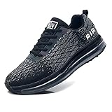  Axcone Laufschuhe Damen Herren Turnschuhe Sportschuhe Schuhe Air Cushion Sneaker Freizeit Training Fitness Gym 8998-BK 41