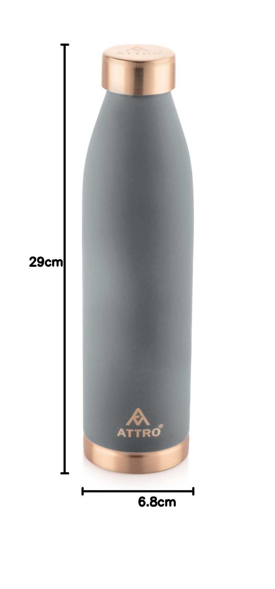 Attro Copper Water Bottle - 1000ml -7