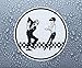 Vinyl Stickers Décalcomanie Autocollant Ska Man & Beat Girl Homme Fille (diamètre 100mm)