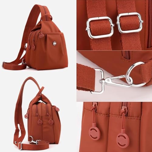 Vovtva Street Lite Chic Versatile Travel Bag, Vovtva 2025 Backpack Chest Bag Double Zipper Large Capacity, Waterproof2